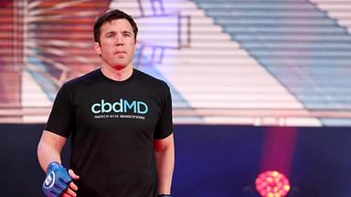 Chael Sonnen is introduced before his fight against Lyoto Machida (not pictured) during Bellator 222 at Madison Square Garden. Machida won the fight.