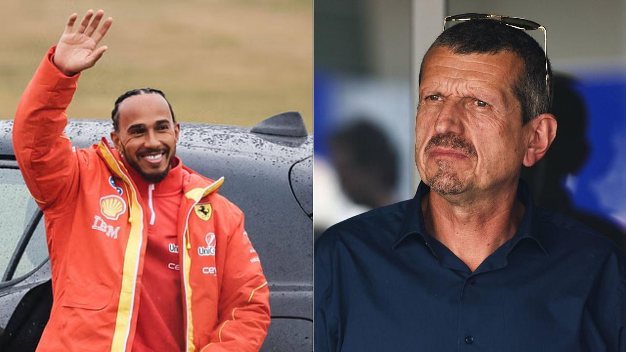 Lewis Hamilton(L), Guenther Steiner(R)