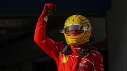 Lewis Hamilton of Great Britain and Scuderia Ferrari looks on in the parc ferme during Sprint Qualifying ahead of the F1 Grand Prix of CHINA at Shanghai International Circuit