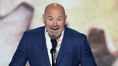 Dana White, CEO of Ultimate Fighting Championship, speaks during the final day of the Republican National Convention at the Fiserv Forum. The final day of the RNC featured a keynote address by Republican presidential nominee Donald Trump.