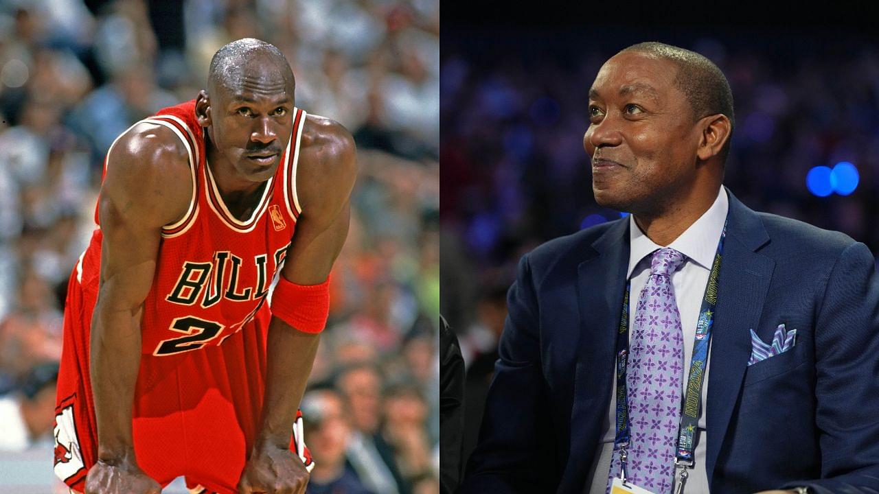 Michael Jordan(L) and Isiah Thomas(R)