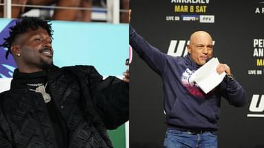 Antonio Brown (L), Joe Rogan (R)