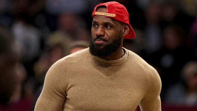 LeBron James NBA: Los Angeles Lakers at Brooklyn Nets