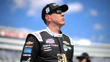 Mar 15, 2025; Las Vegas, Nevada, USA; NASCAR Cup Series driver Kyle Busch (8) during qualifying for the Pennzoil 400 at Las Vegas Motor Speedway. Mandatory Credit: Gary A. Vasquez-Imagn Images