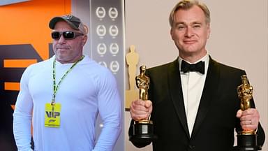 Joe Rogan (L), Christopher Nolan (R)