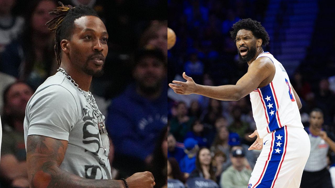 Dwight Howard(L) and Joel Embiid(R)