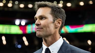 Fox Sports announcer Tom Brady on the field before Super Bowl LIX between the Philadelphia Eagles and the Kansas City Chiefs at Ceasars Superdome.