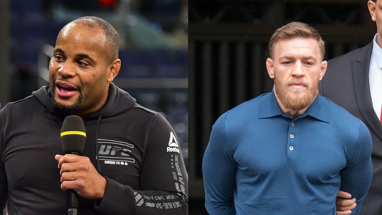 Daniel Cormier (L), Conor McGregor (R)