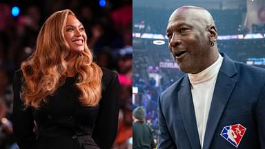 Beyonce(L) and Michael Jordan(R)