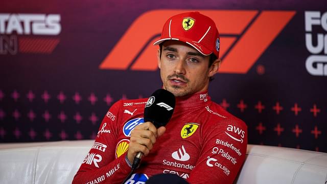 LECLERC Charles (mco), Scuderia Ferrari SF-24, portrait, press conference, during the Formula 1 Pirelli United States Grand Prix 2024, 19th round of the 2024 Formula One World Championship