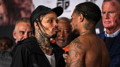 WBA Lightweight Champion Gervonta ;TankÃ¢â‚¬â ¢ Davis faces off WBA Super Featherweight Champion Lamont Roach after making weight ahead of their main event fight from Barclays Center in Brooklyn, NY. Brooklyn USA