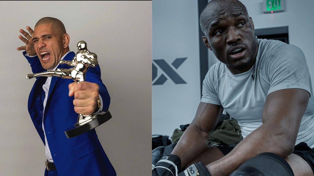 Alex Pereira (L), Kamaru Usman (R)