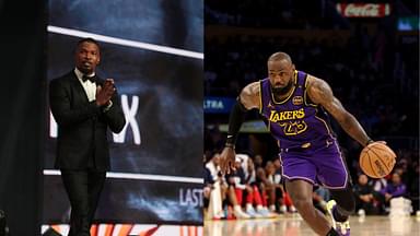 Jamie Foxx (L), LeBron James (R)