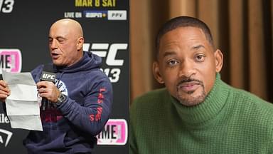 Joe Rogan (L), Will Smith (R)