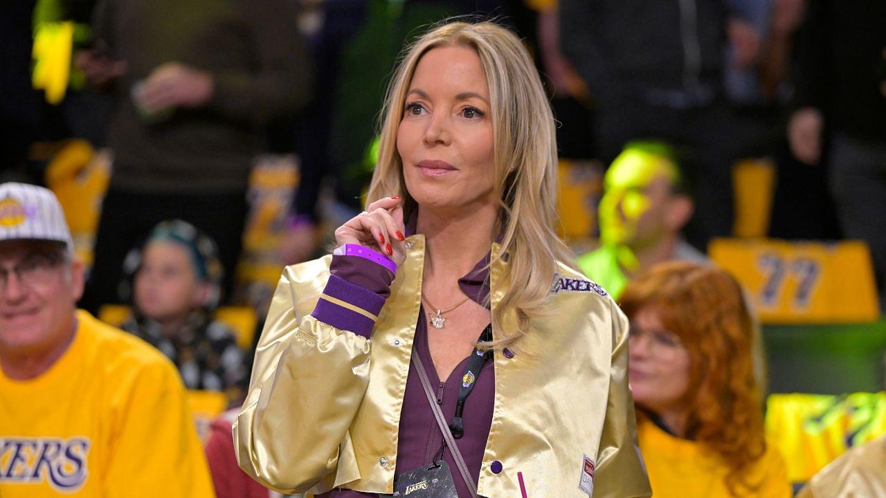 Owner and president of the Los Angeles Lakers Jeanie Buss attends the game against the Utah Jazz at Crypto.com Arena.