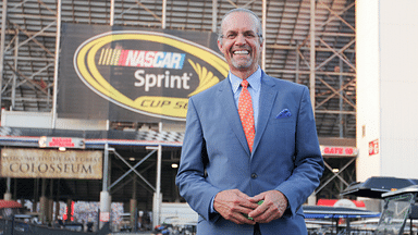 Aug 22, 2015; Bristol, TN, USA; NASCAR diver/announcer Kyle Petty at the Irwin Tools Night Race at Bristol Motor Speedway. Mandatory Credit: Randy Sartin-Imagn Images