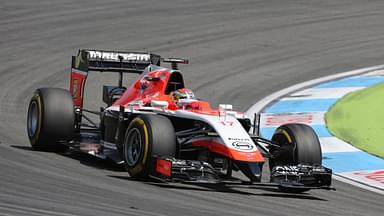 Qualifying, Jules Bianchi (FRA) Marussia F1 Team MR03 German Grand Prix, Hockenheimring 17-18 July 2014