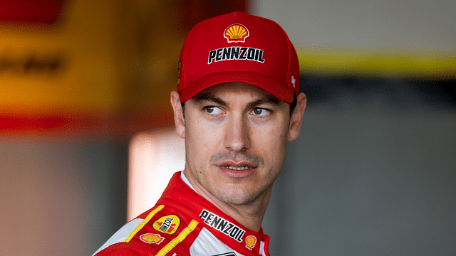 NASCAR Cup Series driver Joey Logano (22) during practice for the Daytona 500 at Daytona International Speedway.