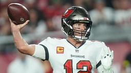 Tampa Bay Buccaneers quarterback Tom Brady (12) throws the ball against the Arizona Cardinals at State Farm Stadium in Glendale on Dec. 25, 2022.