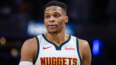 Denver Nuggets guard Russell Westbrook (4) in the second half against the Indiana Pacers at Gainbridge Fieldhouse.