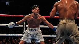 Action between WBC super lightweight champion Devin Haney (31-1 gray) and Ryan Garcia (25-1 white) in the main event of the evening from Barclays Center in Brooklyn Ny. Ryan Garcia won a majority decision after 12 rounds in an all action fight knocking Haney down in the 7th, 10th and 11th rounds.