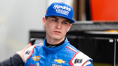 Feb 14, 2025; Daytona Beach, Florida, USA; ARCA Series driver Corey Day (77) during practice for the Ride the 'Dente 200 at Daytona International Speedway. Mandatory Credit: Mark J. Rebilas-Imagn Images