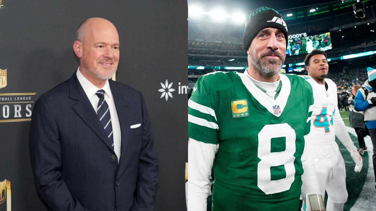 Rich Eisen and Aaron Rodgers