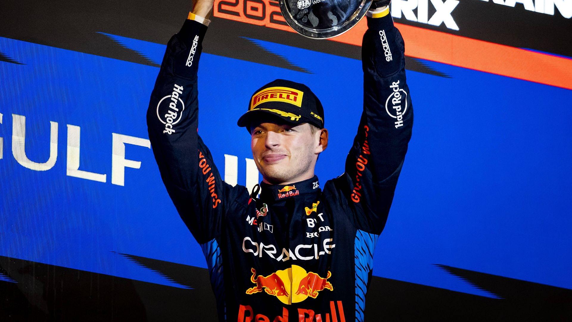 BAHRAIN - Max Verstappen (Red Bull Racing) wins the Bahrain Grand Prix