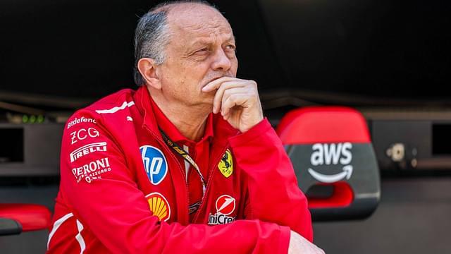 Frederic Vasseur of France and Scuderia Ferrari appears in the pit wall during Sprint ahead of the F1 Grand Prix of CHINA at Shanghai International Circuit