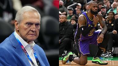 Jerry West(L) and LeBron James(R)