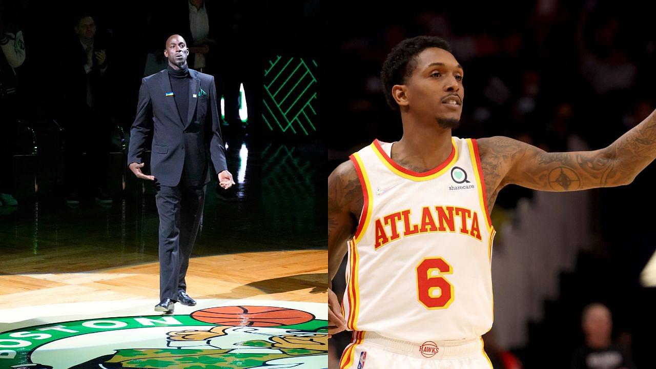 Kevin Garnett (L), Lou Williams (R)