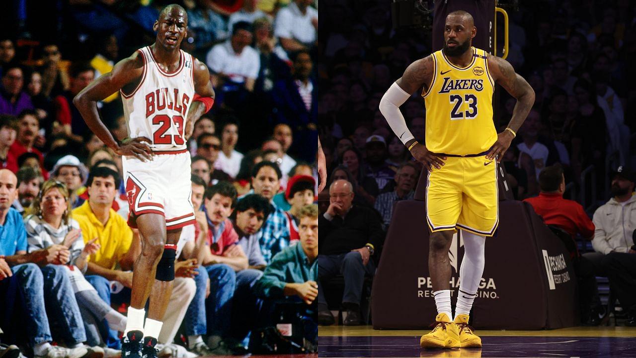 Michael Jordan and LeBron James