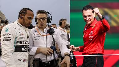 Lewis Hamilton, Peter Bonnington (L) and Riccardo Adami (R)