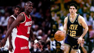 Vernon Maxwell (L), John Stockton (R)