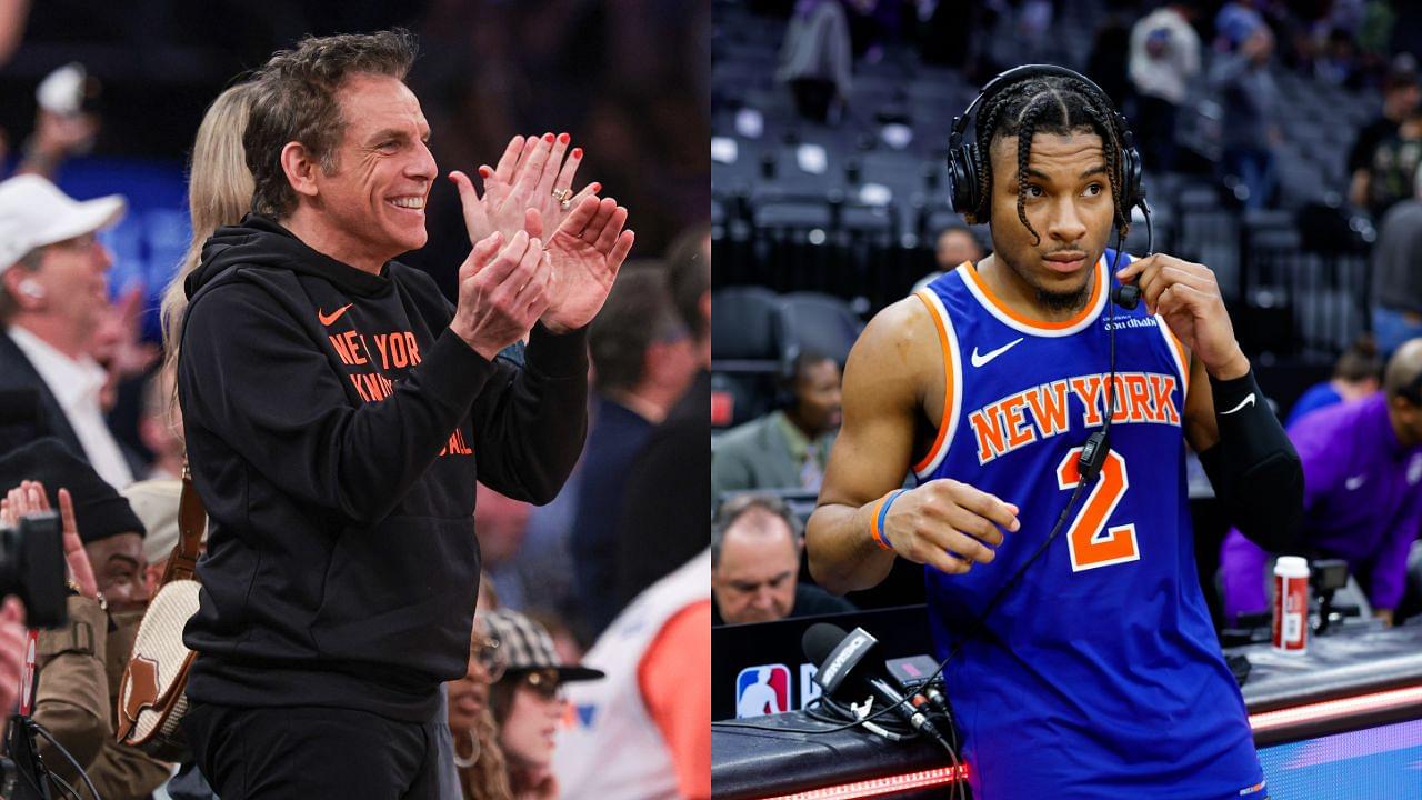 Ben Stiller (L) and OG Anunoby (R)