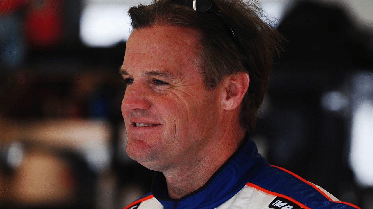 Feb. 26, 2010; Las Vegas, NV, USA; NASCAR Nationwide Series driver Kenny Wallace during practice for the Sams Town 300 at Las Vegas Motor Speedway. Mandatory Credit: Mark J. Rebilas-Imagn Images