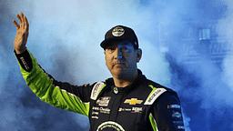 NASCAR Cup Series driver Kyle Busch (8) during driver introductions for the Duels at Daytona International Speedway.