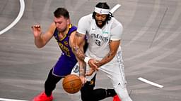 Luka Doncic and Anthony Davis, Lakers v Mavs