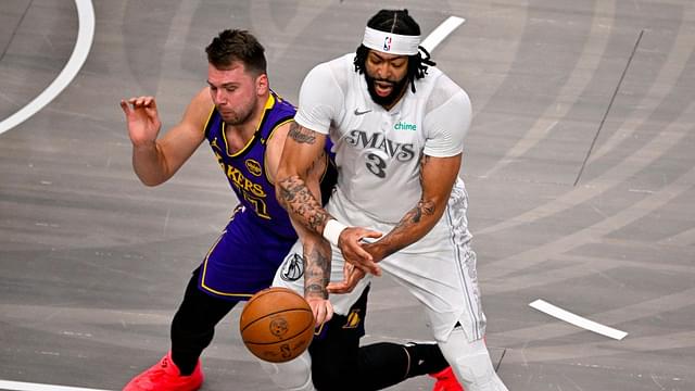 Luka Doncic and Anthony Davis, Lakers v Mavs