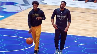 Dwyane Wade and Zaire Wade, 2019