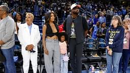 Chicago, Illinois, USA; Former basketball player Dwyane Wade attends with his wife Gabrielle Union a WNBA game between the Chicago Sky and Connecticut Sun at Wintrust Arena.