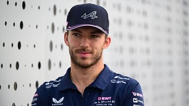 Pierre Gasly of the Alpine F1 Team chats during media day of the Saudi Arabia GP, the 5th round of the Formula 1 World Championship
