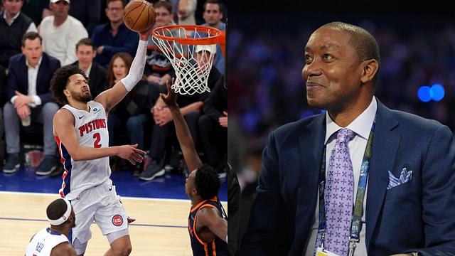 Cade Cunningham (L), Isiah Thomas (R)