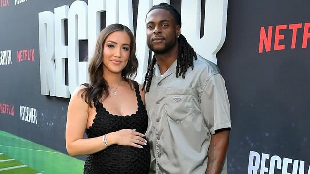 Davante Adams with his wife Devanne Joelle.