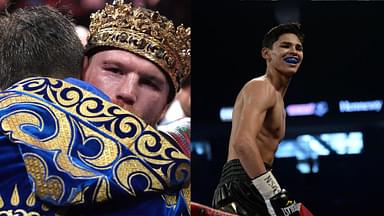 Canelo Alvarez (L), Ryan Garcia (R)