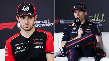 Esteban Ocon(L), Max Verstappen(R)
