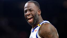 Golden State Warriors forward Draymond Green (23) reacts against the Phoenix Suns during the first half at Footprint Center.