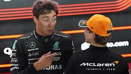 Formula 1 Qatar Airways Qatar Grand Prix 2023 ,im Bild 2.Startplatz für George Russell (L) aus Großbritannien, 3.Startplatz für Oscar Piastri (R) aus Australien vom Team McLaren. Oscar Piastri