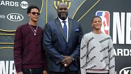 Shaquille (C), Sharif (L), and Shaqir O'Neal (R), 2019