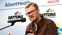 Dale Earnhardt Jr. at the Daytona International Speedway in 2022.